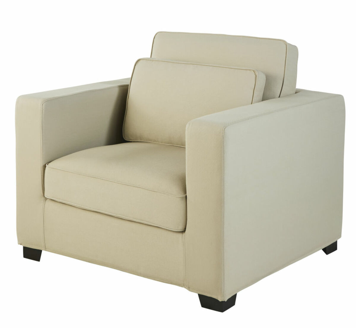 Fauteuil en coton mastic Milano