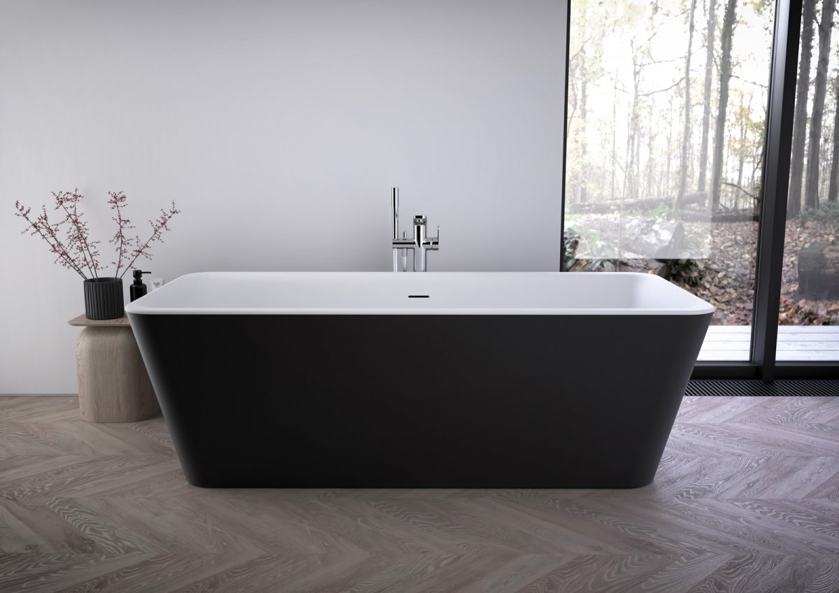 Nouvelles baignoires îlot Ideal Standard BLACK & WHITEAROUND, TONIC II et DEALE
