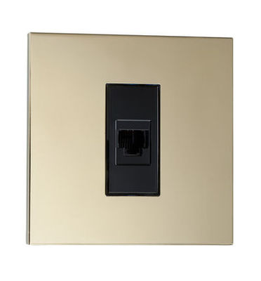 Prise informatique de la collection Paris avec finition Laiton miroir