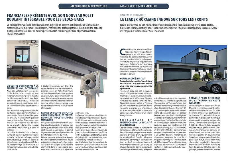 Double page du magazine Batiguide